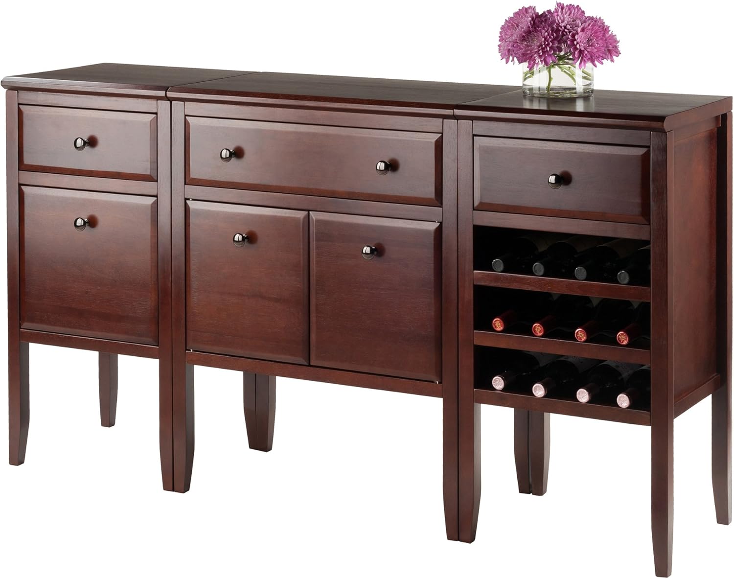 Winsome Wood Orleans 3 Piece Modular Buffet Set Buffets