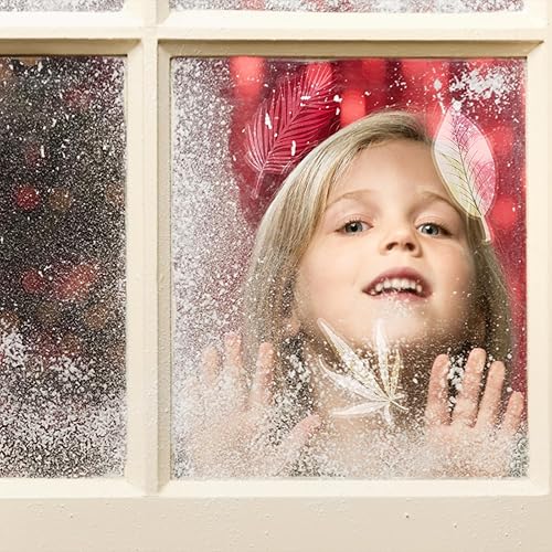 Miniatura 5 de 26 calcomanías anticolisión para ventana, calcomanías de ventana con forma de hoja surtida para evitar golpes de pájaros, calcomanías translúcidas