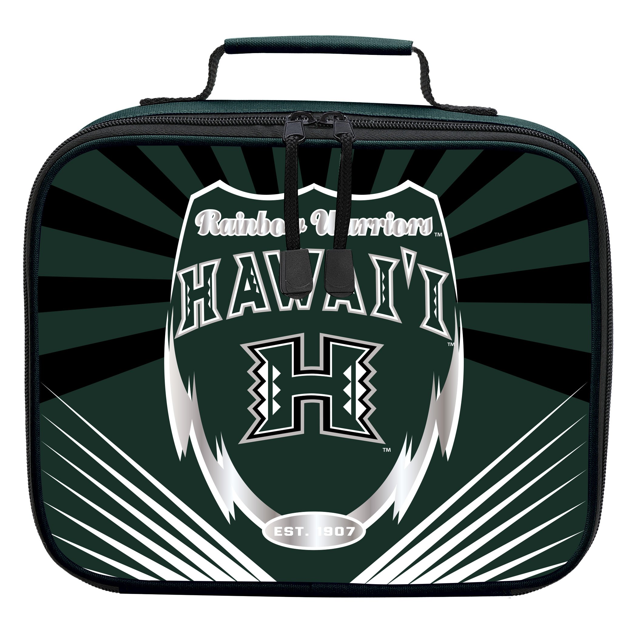 Officially Licensed NCAA Hawaii Rainbow Warriors Lightning Kids Lunch Kit, Green