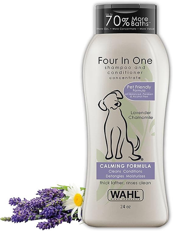 Pet Shampoos Plus Conditioners Wahl USA 4in1 Calming Pet Shampoo for Dogs