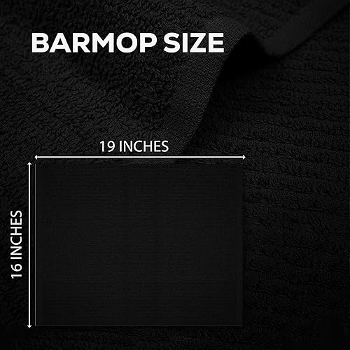 Miniatura 4 de ZUPERIA Toallas de cocina para trapeador de bar, paquete de 12 toallas (16 x 19 pulgadas), 100 % algodón, paños de cocina y paños de cocina súper