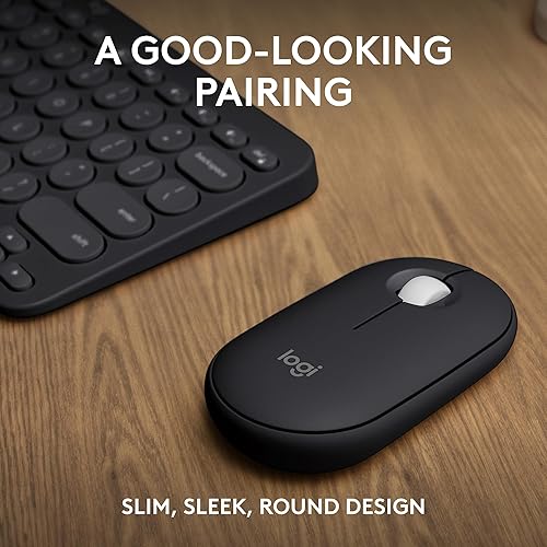 Miniatura 2 de Logitech Pebble 2 Combo, teclado y mouse inalámbricos, silencioso y portátil, personalizable, perno logi, Bluetooth, fácil de cambiar para Windows,