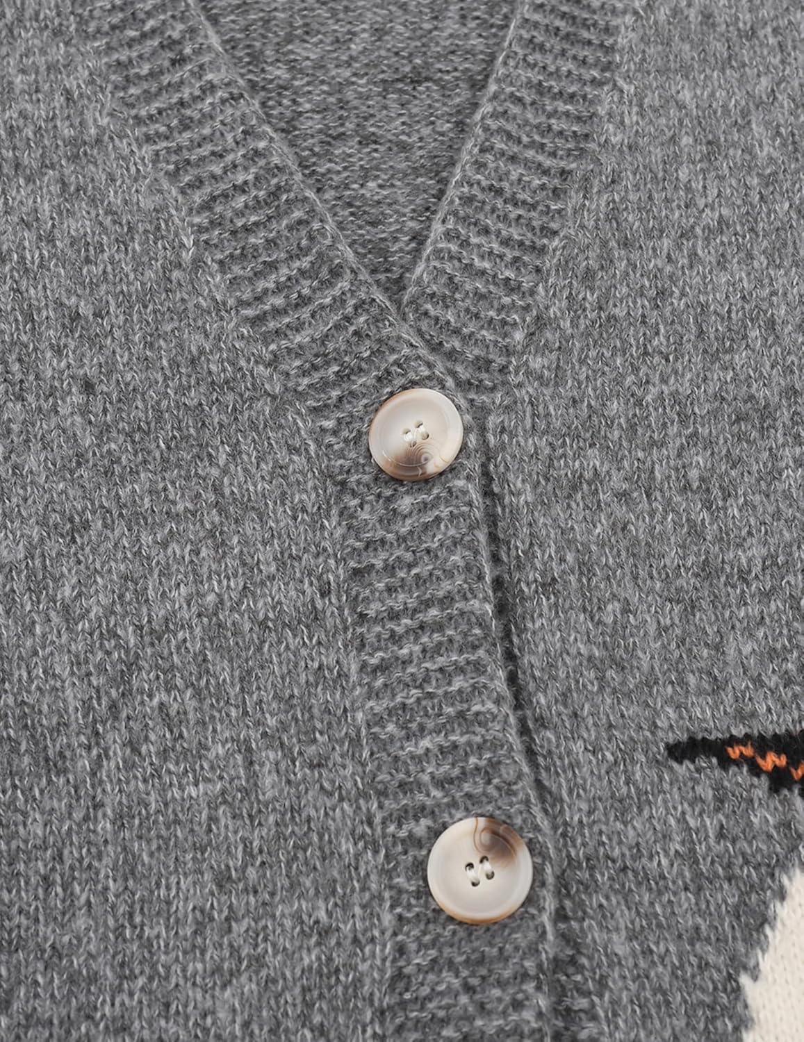 Aelfric Eden Cardigan Sweater Open Front Knit Cardigans Penguin Graphic Color Blocking Sweaters Y2k 2025 Outfits - Image 4