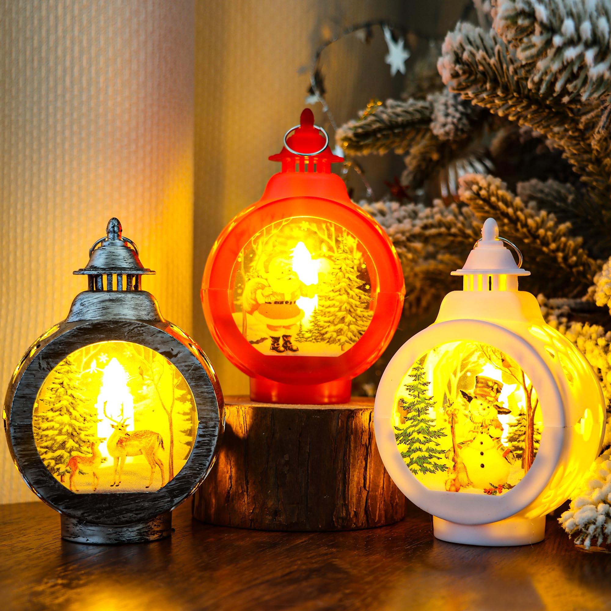 Amazon.co.jp: DERAYEE クリスマス オーナメント 飾り led LEDライト付 