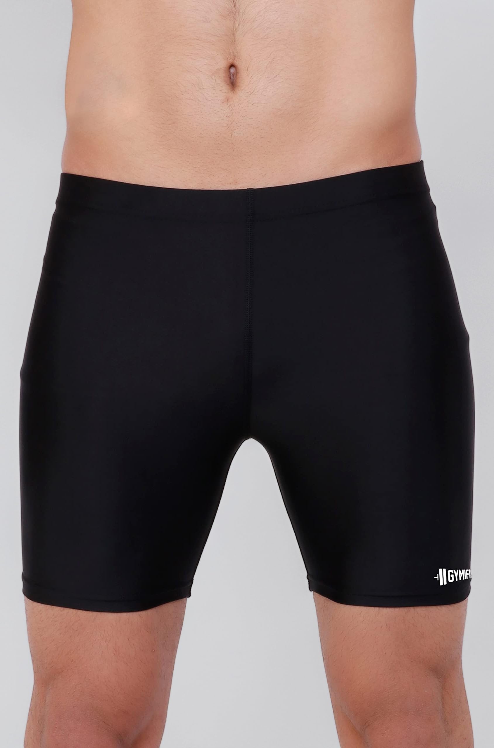 Mens Compression Shorts Training Athletics Workout Tight Compression Half Pants Men Running Tights for Sports