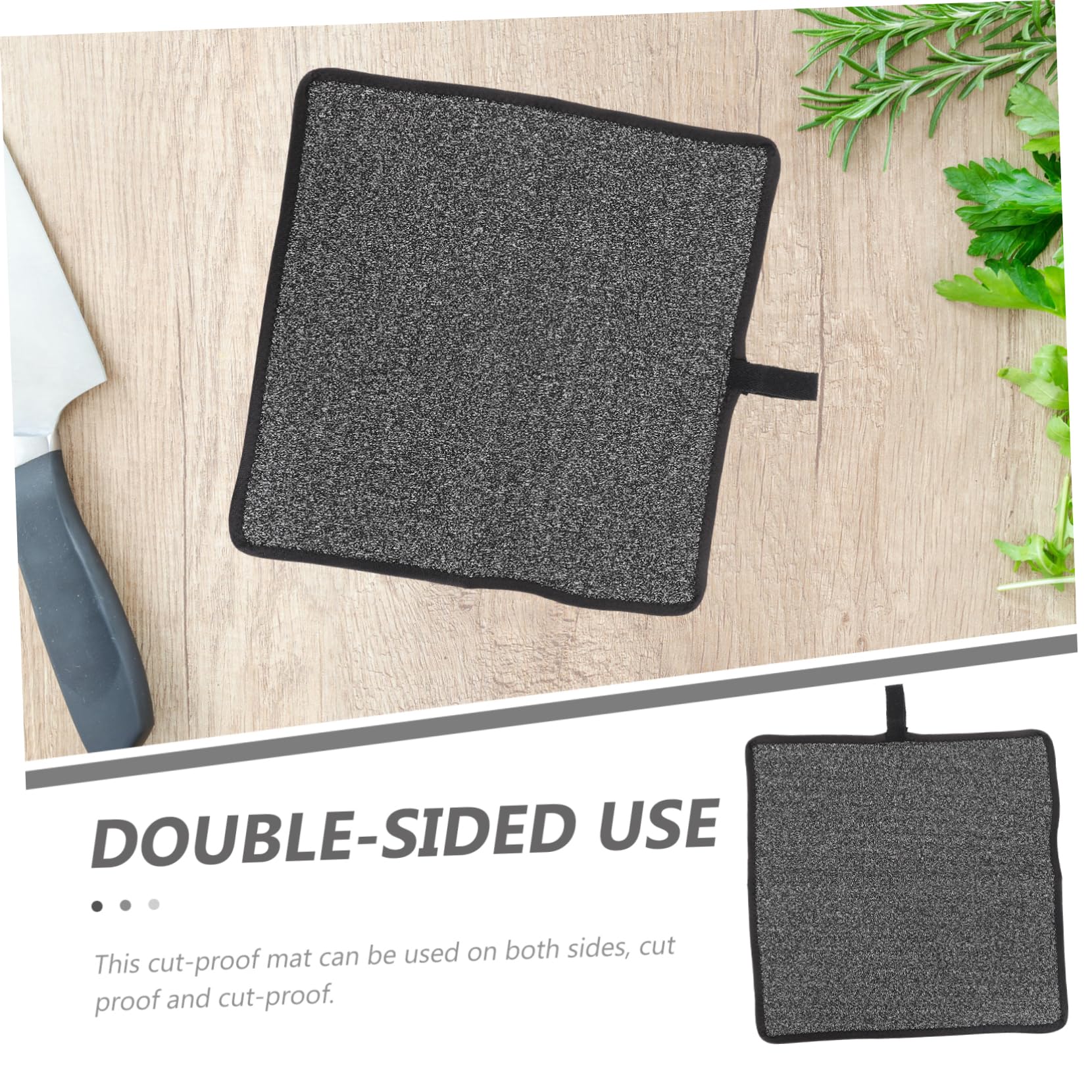 KICHOUSE 1pc Anti-Cut Table Mat Protection Cover Dish Drying Mats Anti Scratch Table Cover Table Protector for Anti-Scratch Protective Cover Kitchen Cutting Mat Hppe Material Black