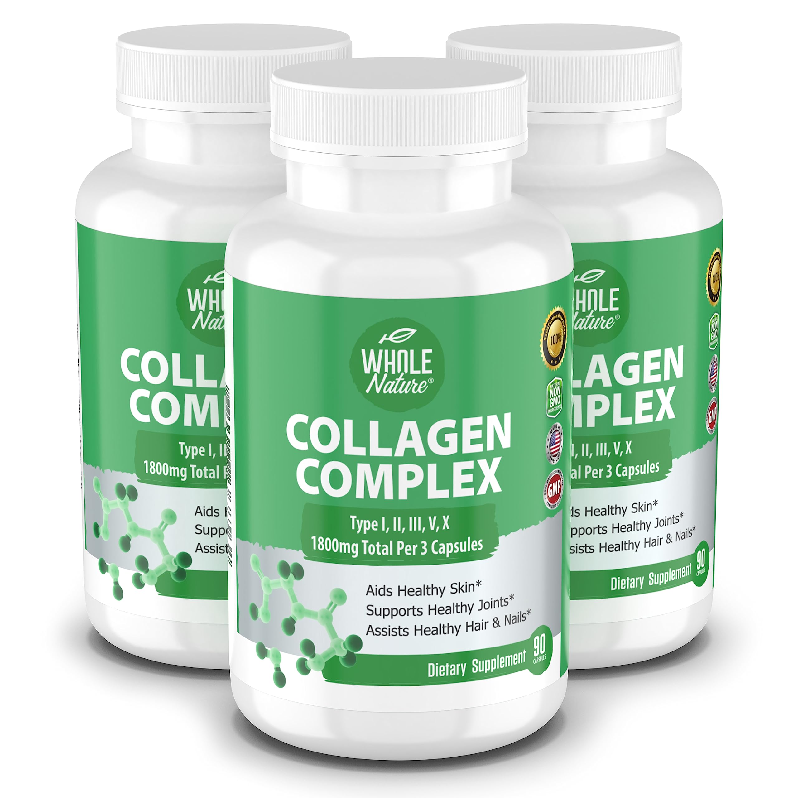 Amazon.com: Multi Collagen Protein Peptides Supplement Capsules