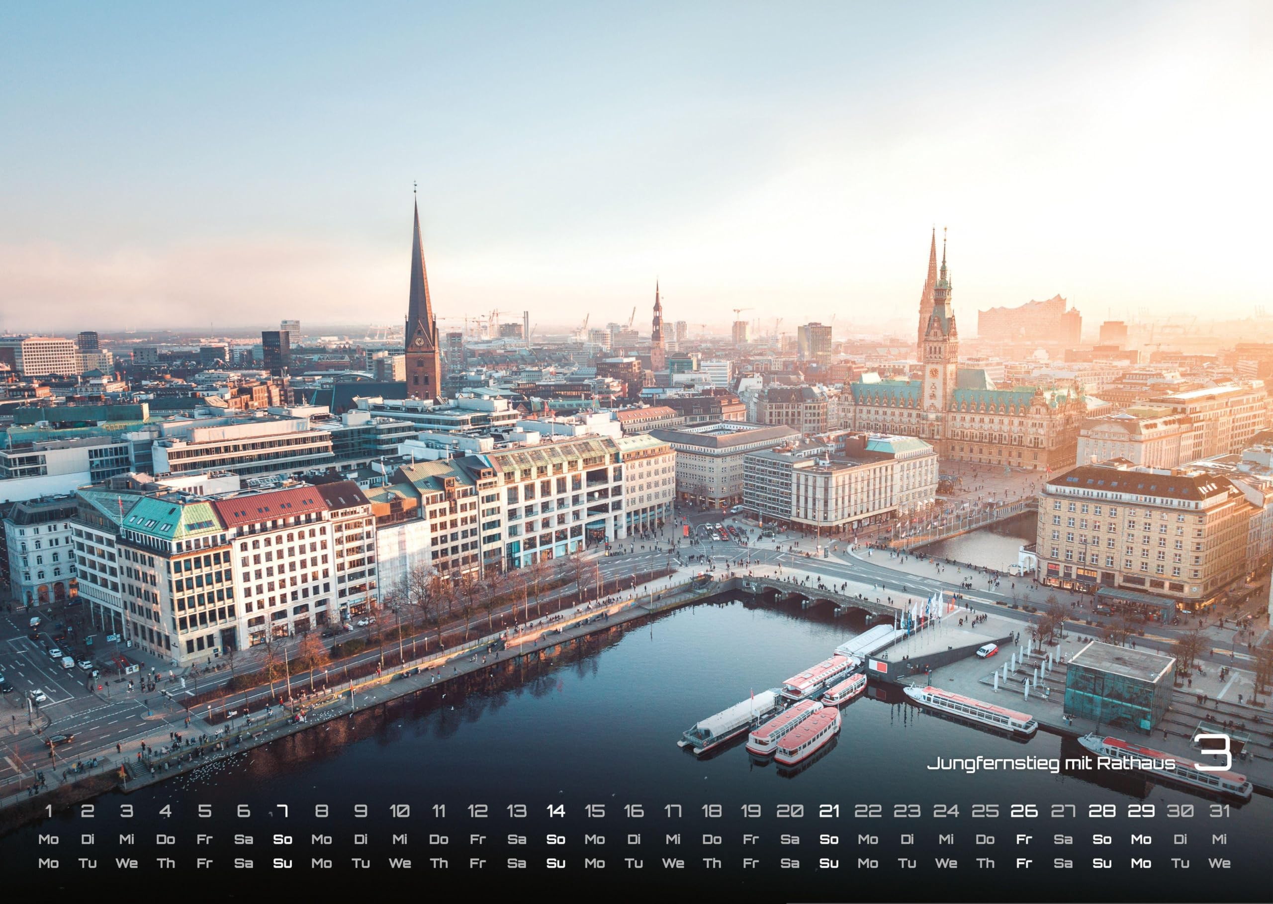 Hamburg - Zwischen Speicherstadt und Alster - 2027 - Kalender DIN A3: Der Wandkalender mit den schönsten Motiven aus Hamburg für das Jahr 2027 im Format DIN A3 (ca. 42 x 30 cm)!