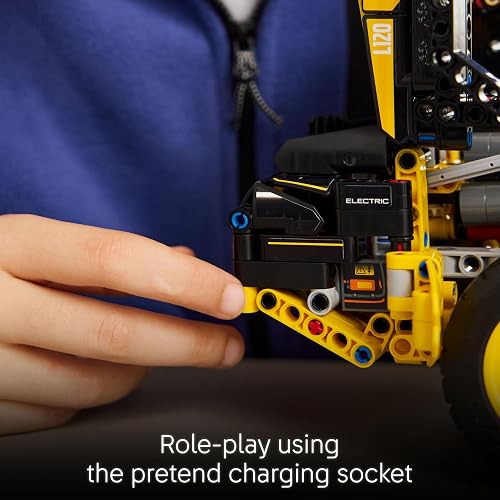 LEGO Technic Volvo L120 Electric Wheel Loader - Construction Vehicle Toy with Articulated Steering and Moving Shovel - Birthday Gift for 9+ Year Old Boys - 42209 - 6