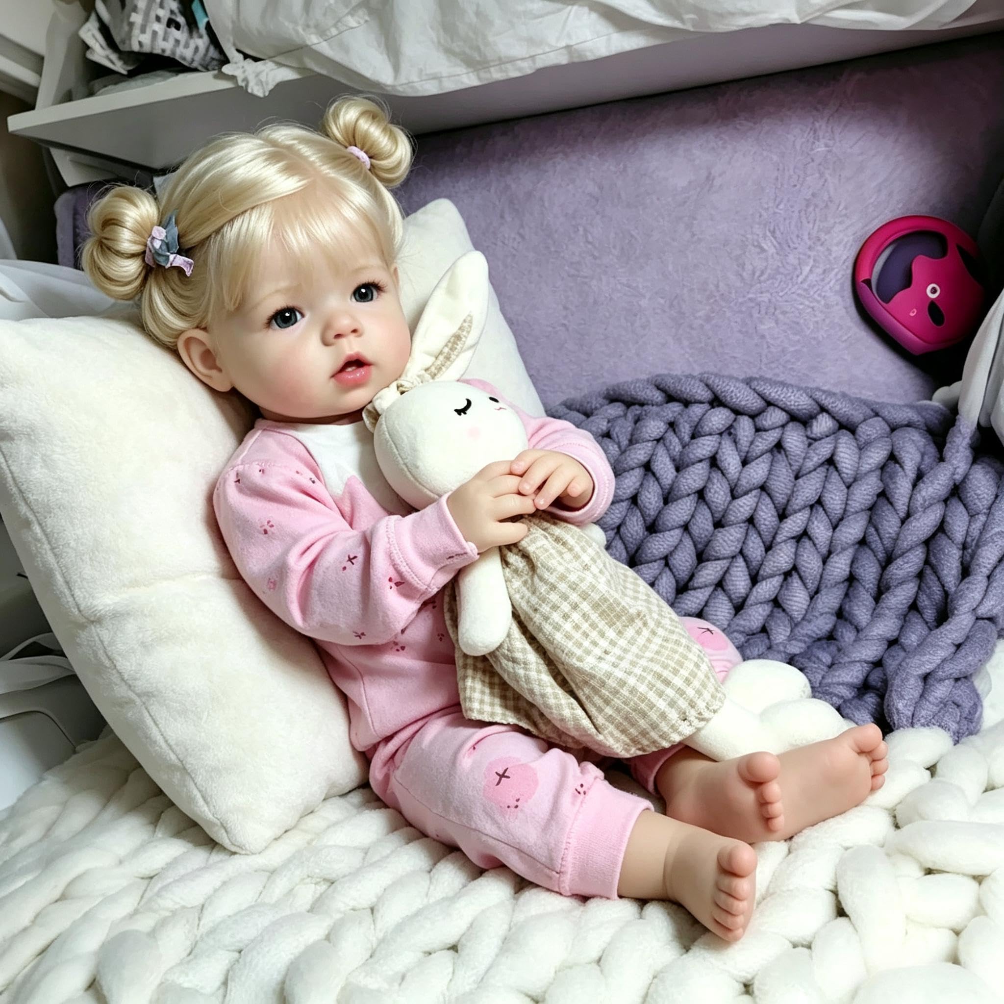 RXDOLL Prawdziwe życie Reborn lalki dla maluchów dla dziewczynki 71 cm duży rozmiar Reborn lalki niemowlęce, które wyglądają prawdziwie realistycznie, miękka winylowa tkanina, ciało, realistyczna