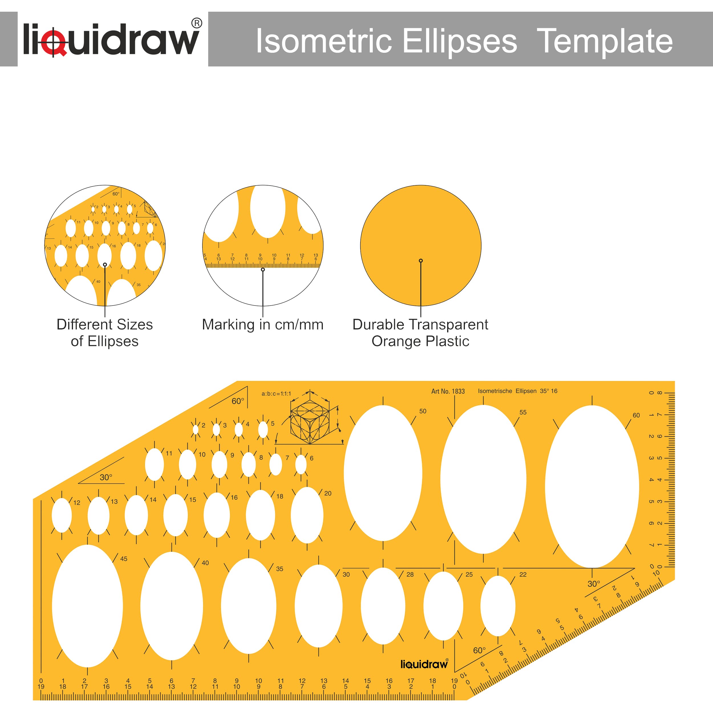 Liquidraw Plantilla de plantilla de círculo elipse Triángulo ovalado Hexágono cuadrado Geometría Formas Plantillas para dibujar Reglas Plantillas de redacción técnica Arquitectura de ingeniería (27