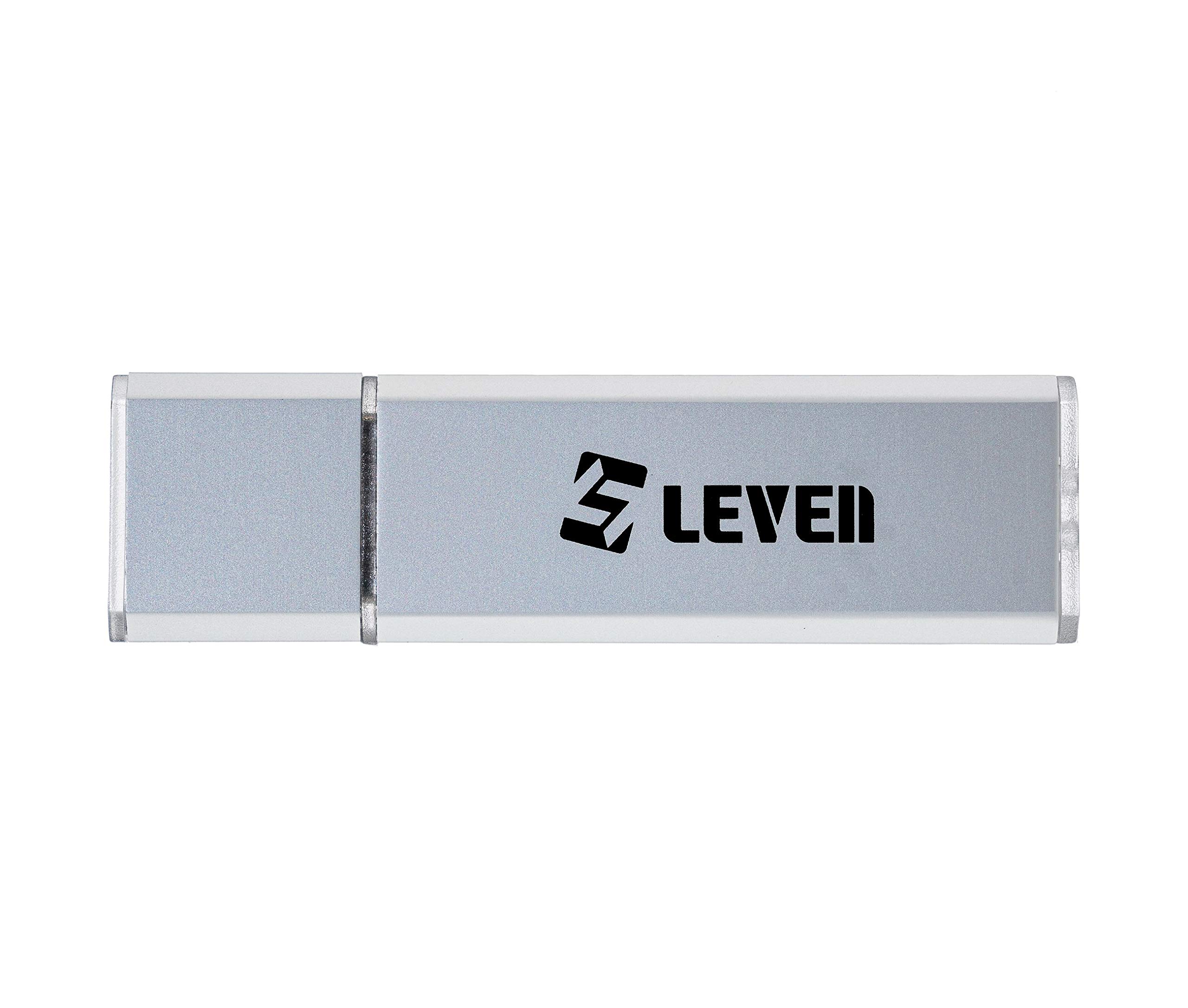 LEVEN USB 3.0/3.1(Gen1)-128GB Flash Drive Speed Up to 90/30 MB/s (R/W) ROYAL LINE-Silver