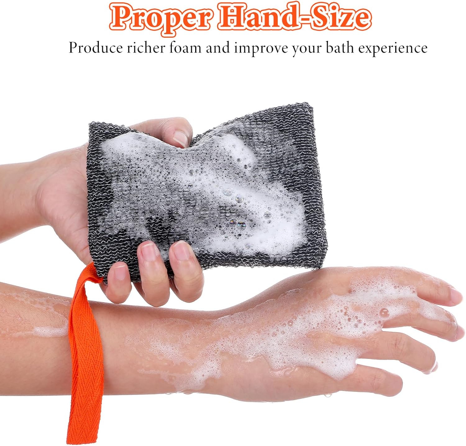 4 Pcs Exfoliating Soap Bags, Deep Exfoliating Foaming Soap Savers with Quick-Dry Mesh, Body Scrubber Bar Soap Pouch Sock for Bath Shower - Image 4