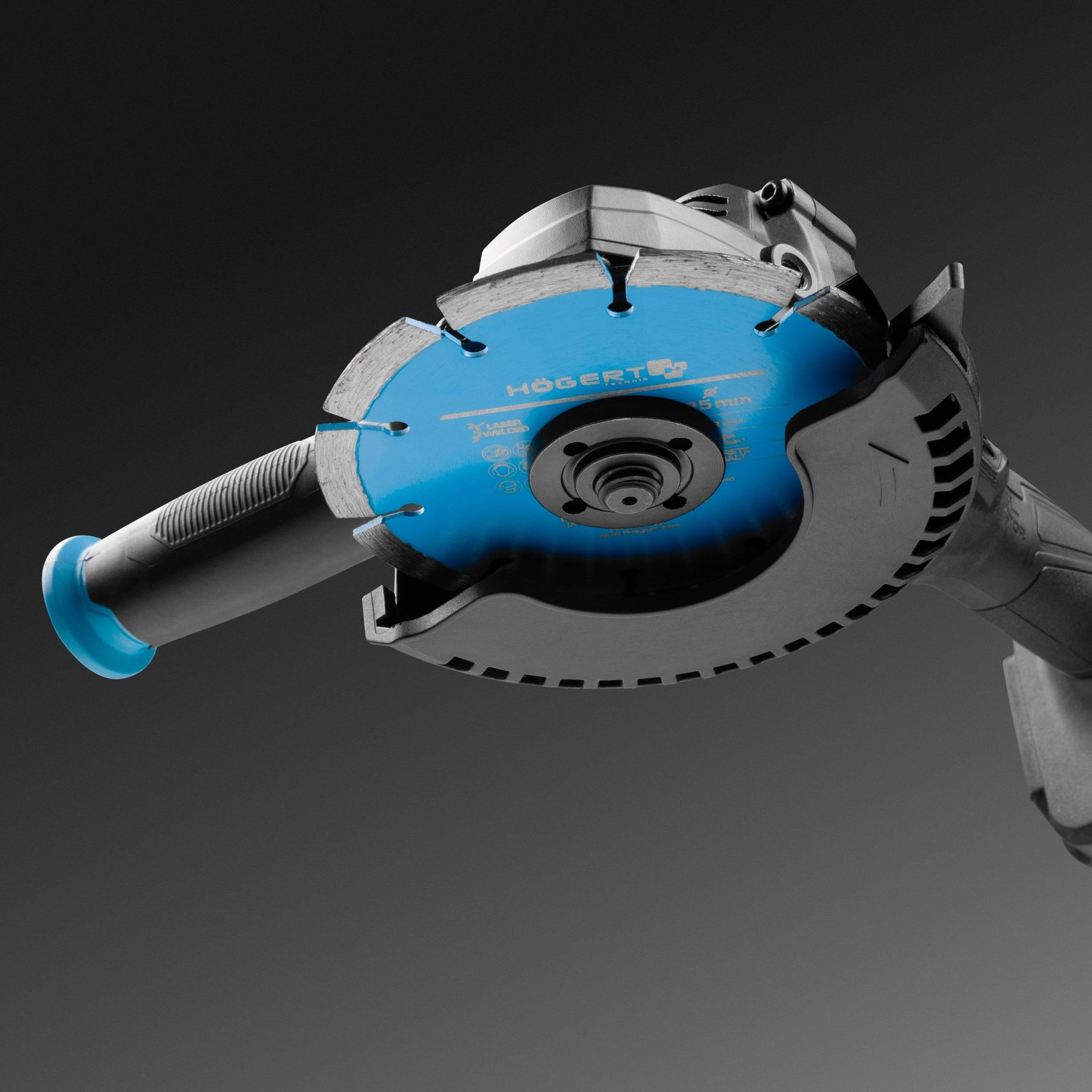 HÖGERT TECHNIK Smerigliatrice angolare a batteria 125 mm 18V brushless, troncatrice senza fili con regolazione velocità, flex per tagliare, levigare e sbavare metallo, senza batteria inclusa
