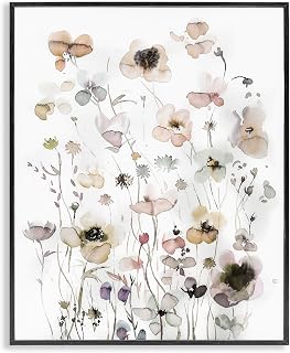 'Soft Cottage Florals Pattern'| Framed Giclee Art