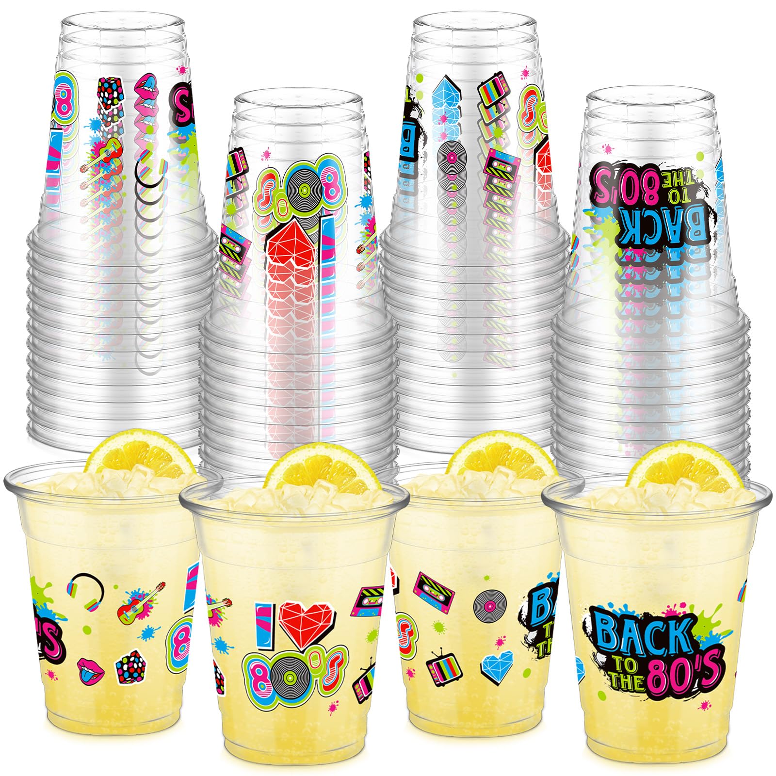 FoldTier 80s Cups