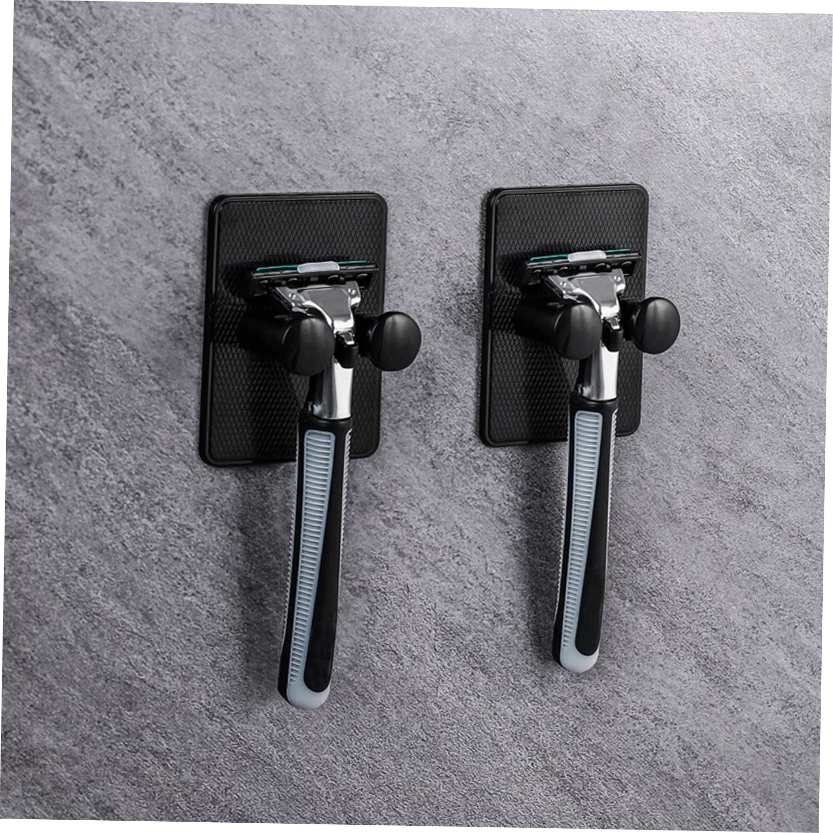 SOLUSTRE 1set Adhesive Razor Holder Wall Hooks for Shaver Storage Self Adhesive Bathroom Organizer Easy Installation for Everyday Shaving Experience 6pcs