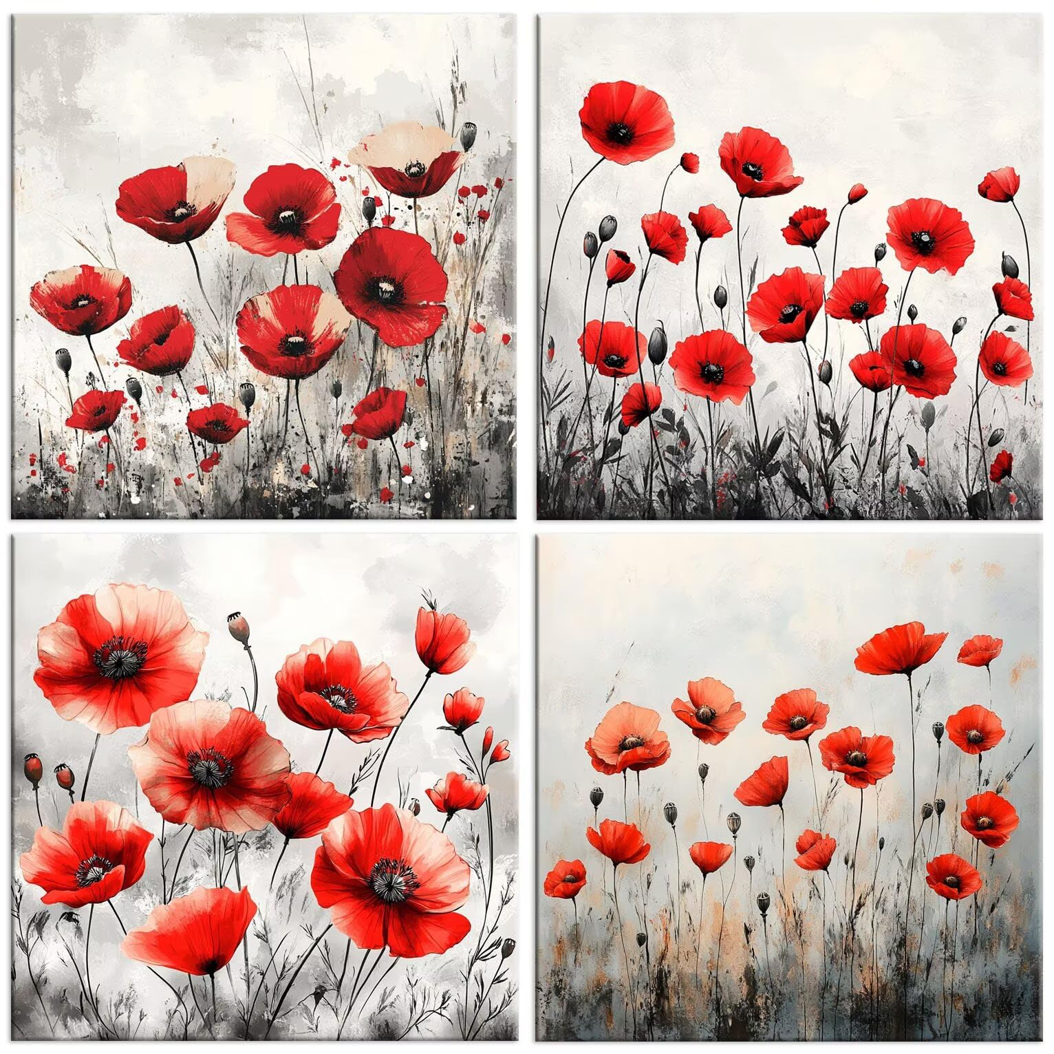 Amapola Diamond Painting, 5D Kits de Pintura de Diamantes 35x35cm G-910
