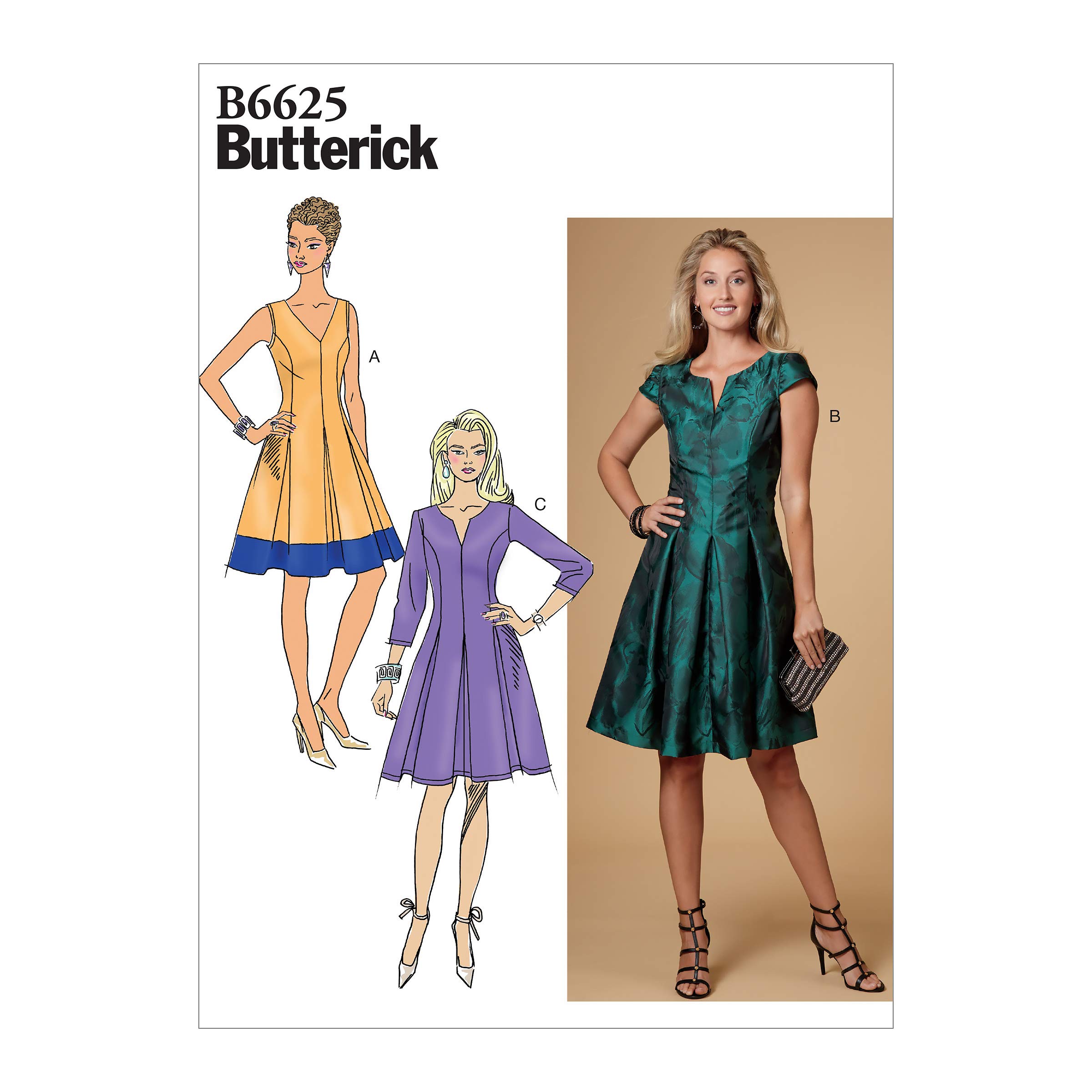 Amazon.com: Butterick Patterns Women's Evening and Cocktail Dress Sewing  Patterns : Arts, Crafts & Sewing