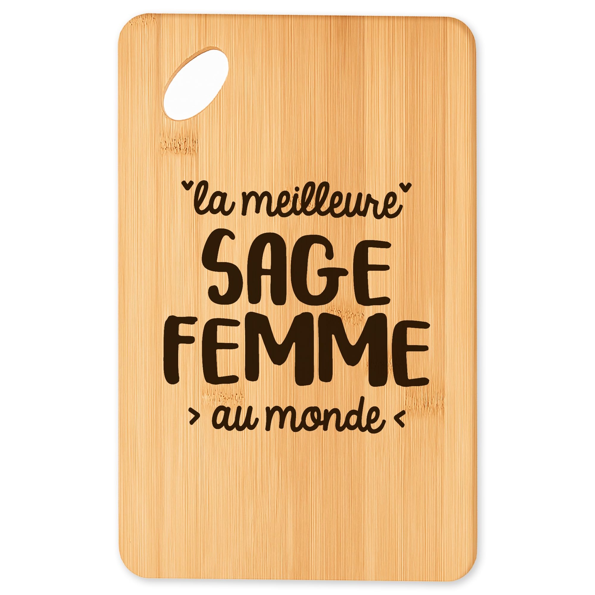 Planche à découper Sage femme le cadeau original pour le barbecue