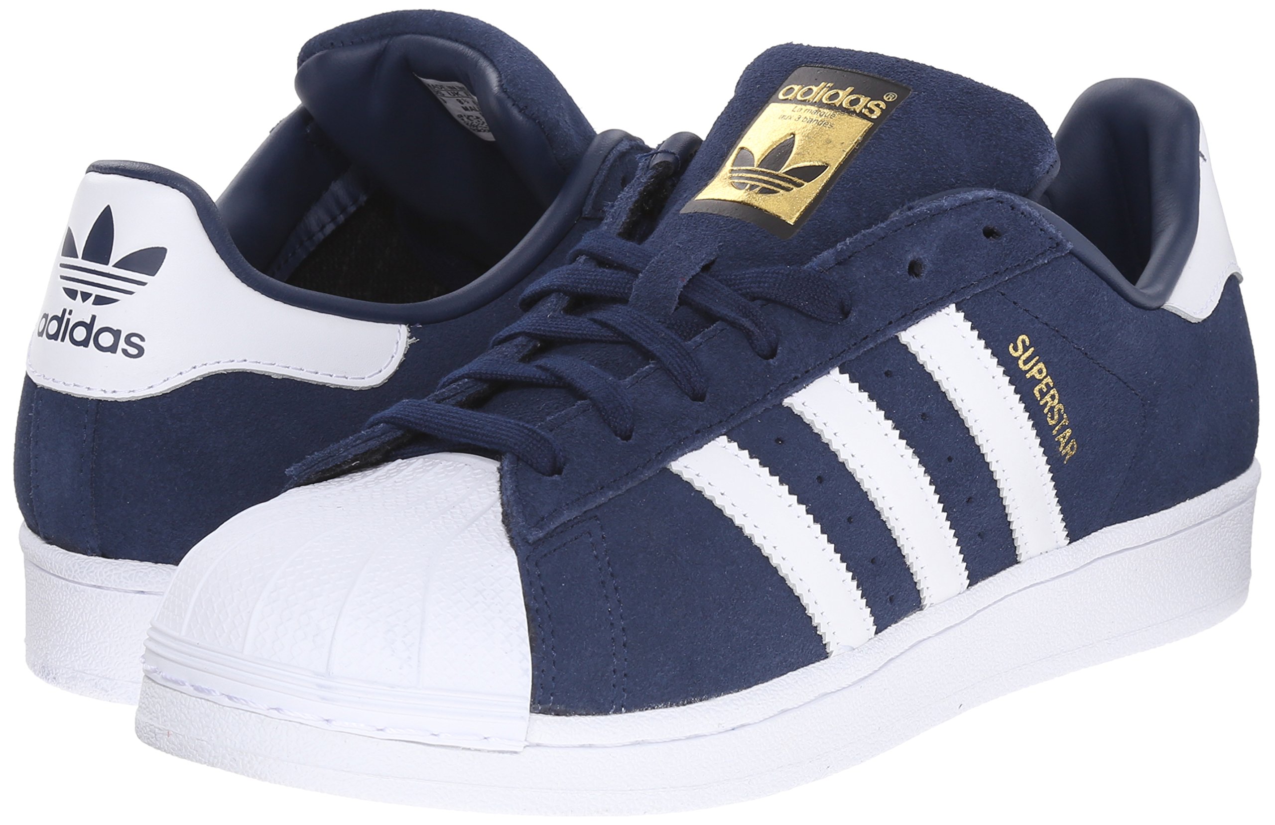 Adidas Originals Mens Superstar Suede Shoe Collegiate Navy White Collegiate  | Desertcart Fiji