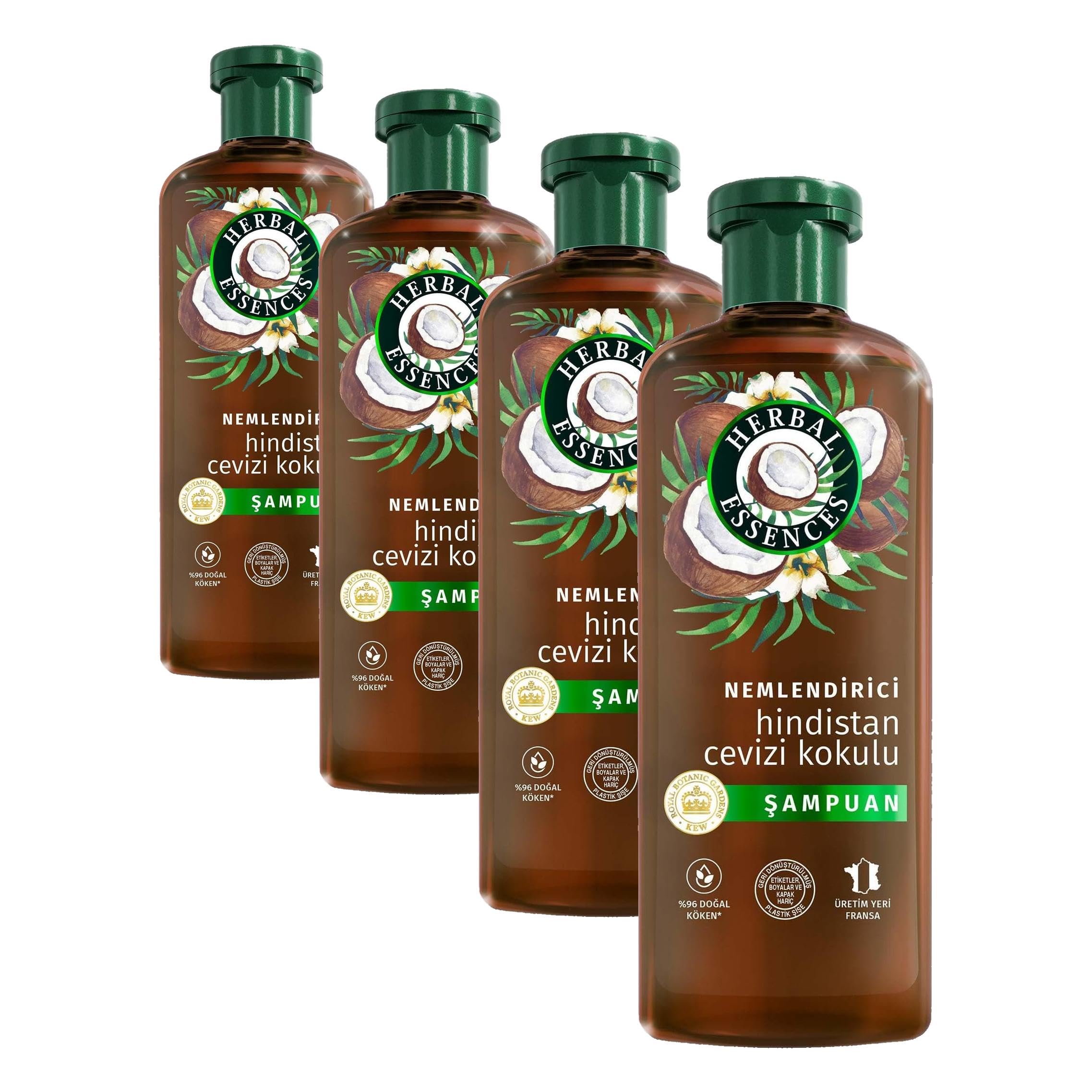 Herbal Essences Nemlendirici Hindistan Cevizi Kokulu Şampuan 350ml (4 paketi)