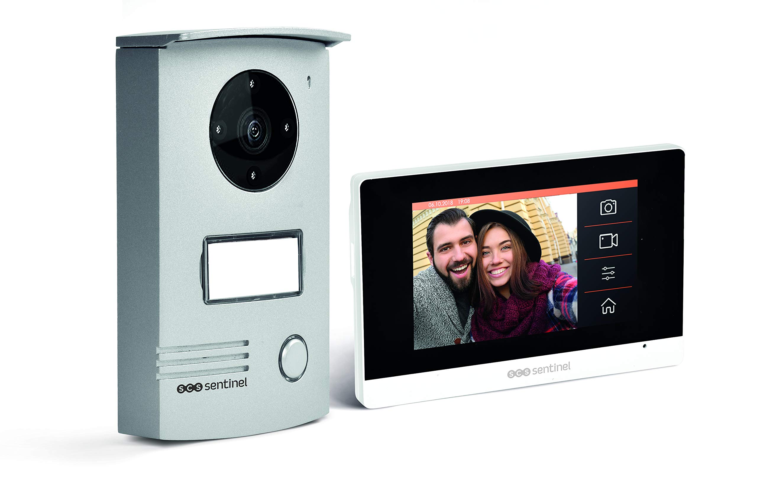SCS SENTINEL - VisioDoor 4.3+ - Interphone video filaire avec moniteur extra plat tactile 4,3