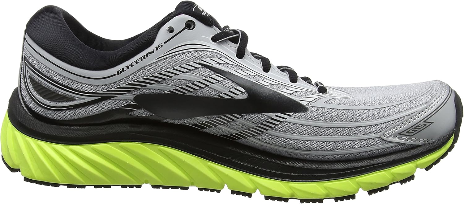 Brooks Men's Running Shoes us 8.5 Multicolor Silver Black Nightlife 1d035