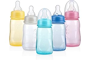 Nuby Standard Neck Tinted Baby Bottles for Realistic Feeding