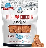 Vista 11 de Dulces de carne seca de res que a los perros de Farmland Traditions les encantan con solo 3 ingredientes y sin rellenos, bolsa de 5 onzas