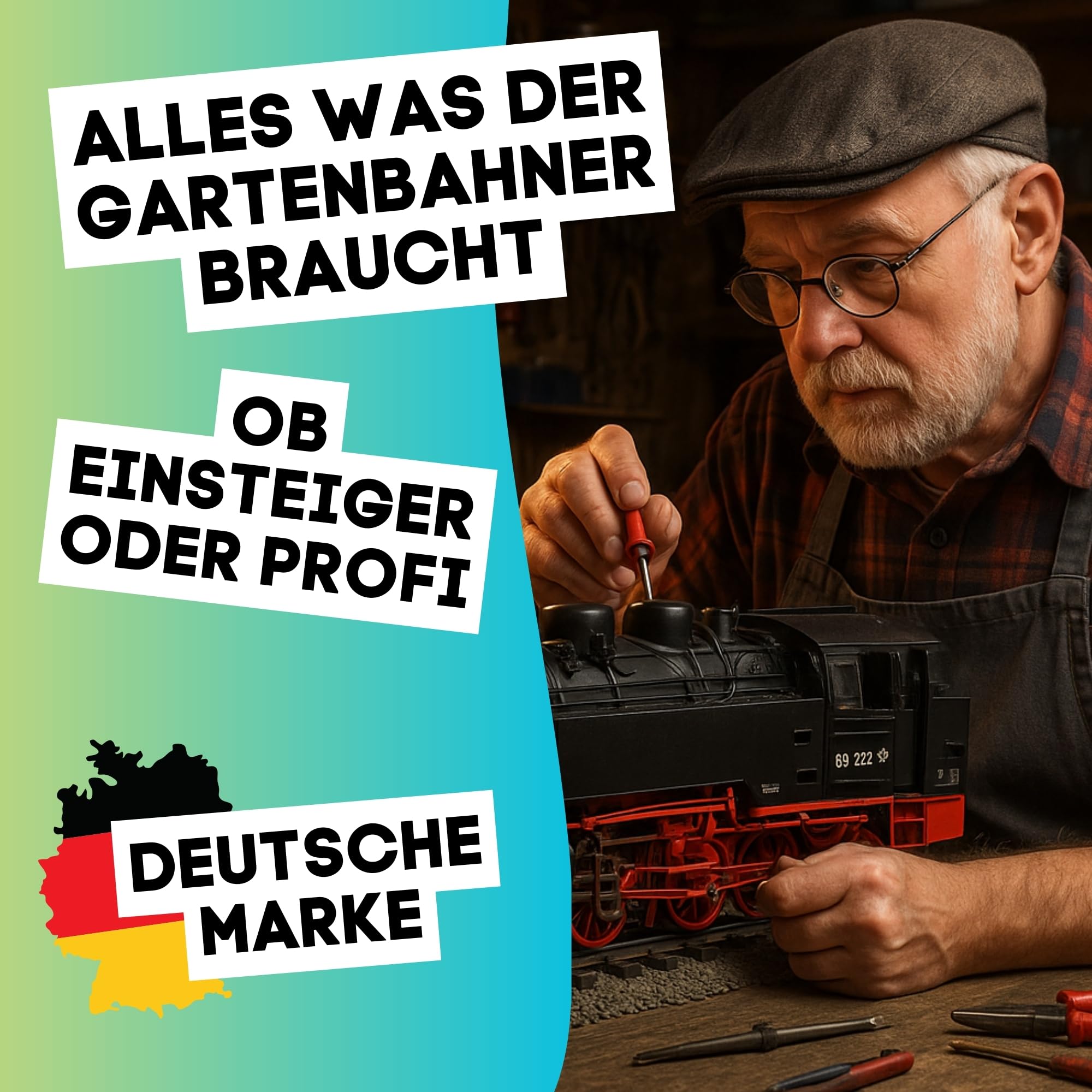 Wundertüte mit Basic Spur-G Zubehör - Geschenk für Gartenbahn Überraschungsbox mit Spur-G Zubehör für Gartenbahn Modelbahn - Spur G Gartenbahn