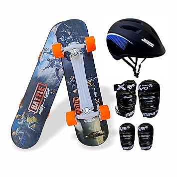Jaspo Battleground Intact 26"x 6.25" Inches Fiber Beginner Skateboard for Jaspo Turbo 26"x 6.25" Inches Fiber Beginner Skateboard for 8 yrs & Above (Battleground Intact)