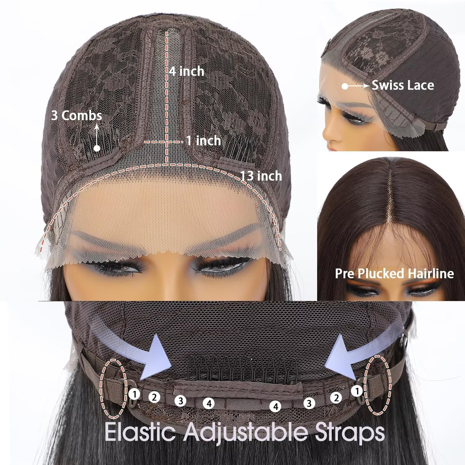 Body Wave Human Hair Wig Lace Front Wigs T Part Frontal Wigs for Black Women 150% Density Natural Body Wig for Women Brazilian Human Hair 20 Inch - Image 2