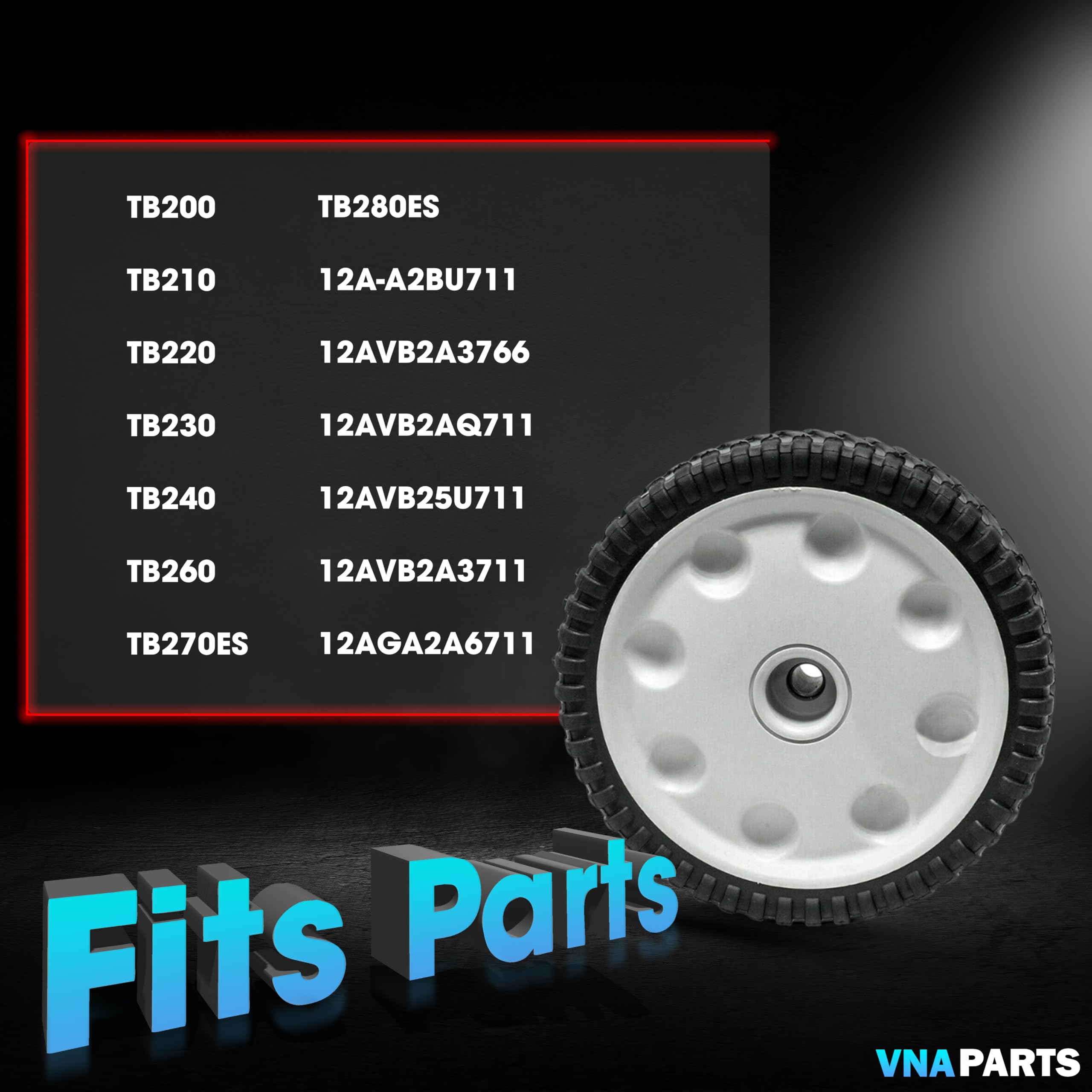 2 ruedas delanteras de repuesto 634-05039 compatibles con cortacésped Troy-Bilt TB200 TB210 TB220 TB230 TB240 TB260 TB270ES TB280ES 12A-A2BU711 12AVB2A3766 12AVB2AQQ. 711 1. 2AVB25U711 12AVB2A3711