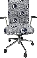 Vista 16 de Ambesonne Funda para silla de oficina en acuarela, selvas exóticas de Hawái, inspiradas en hojas verdes frescas y plantas tropicales, funda