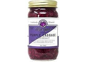 Organic Premium Purple Cabbage Sauerkraut by Wise Goat Organics