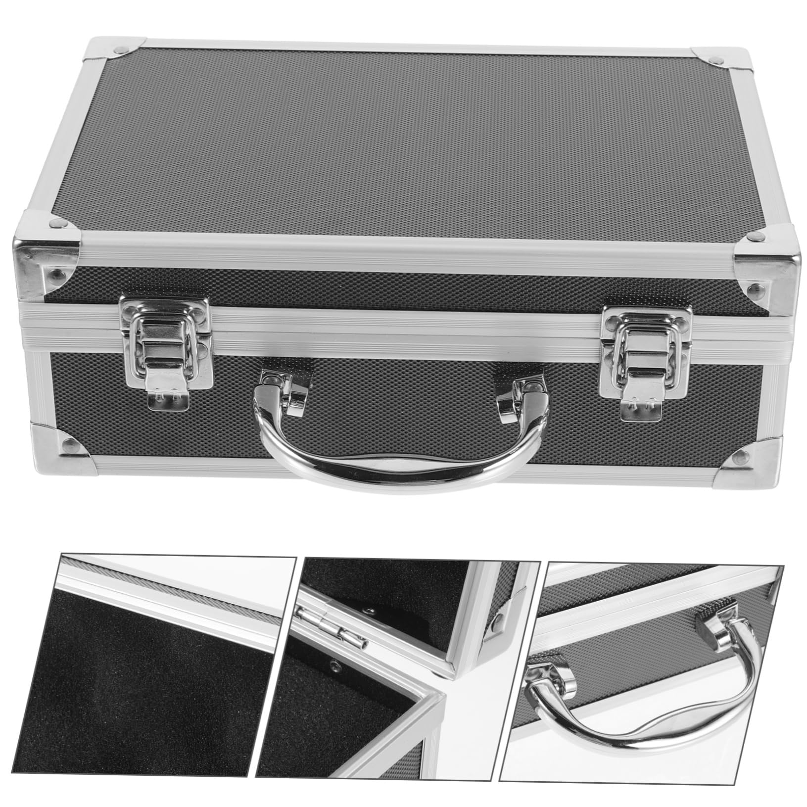Cassetta Attrezzi in Lega di Alluminio Leggera e Resistente, Organizer Portatile per Utensili Design Anti-deformazione per Accessori da Viaggio