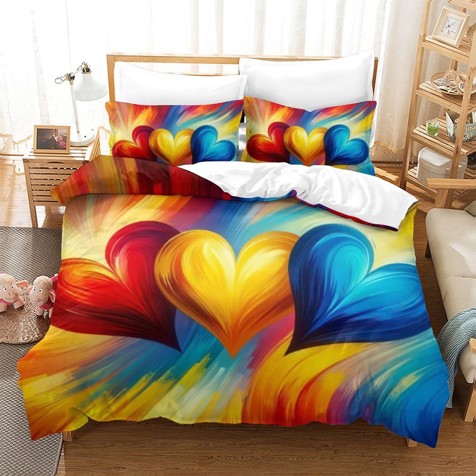 Housse de couette infroissable 220x240 finis les boutons perdus grâce au zip Amour De Literie