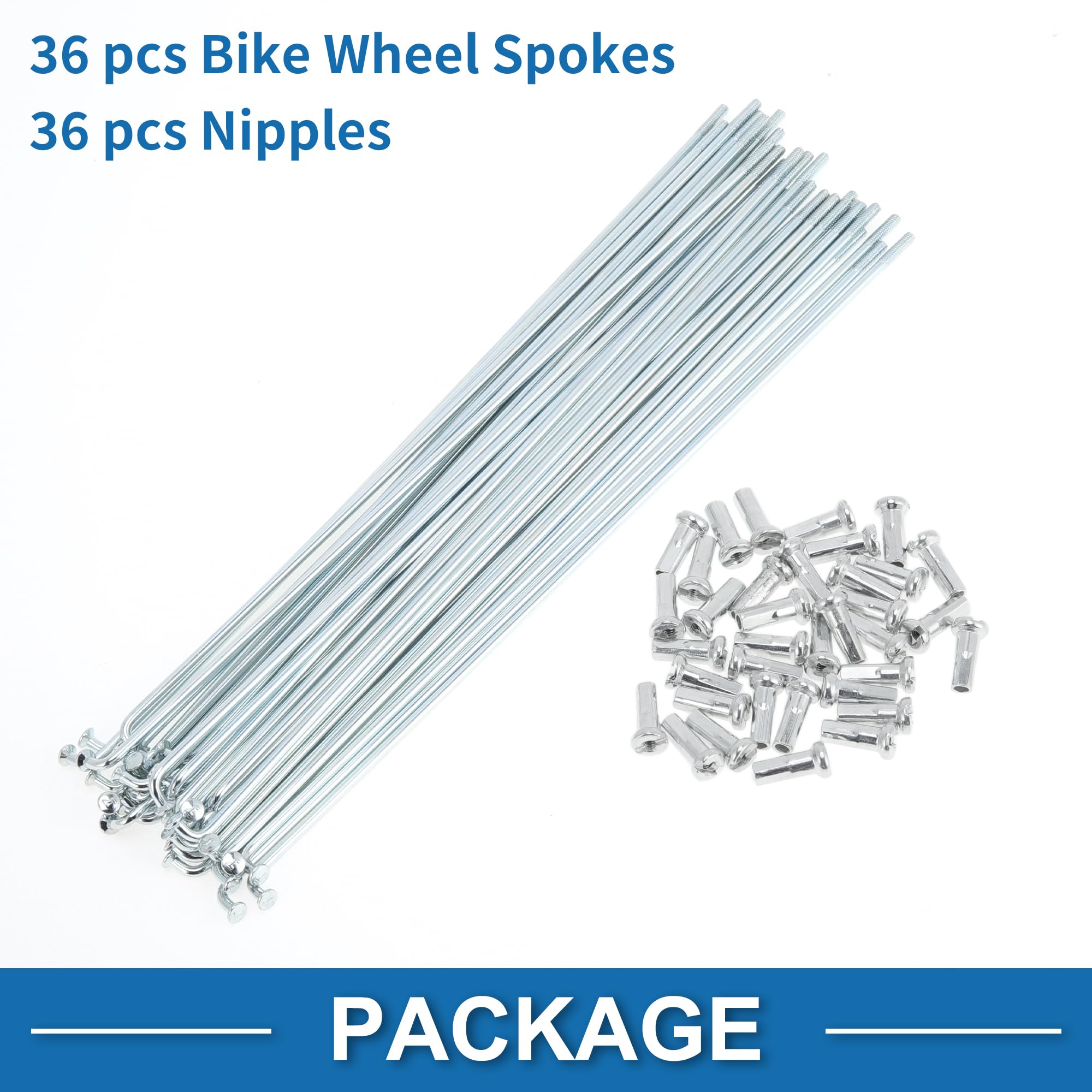 Rayons de vélo, rayons de roue de vélo, 14G, 36 pièces
