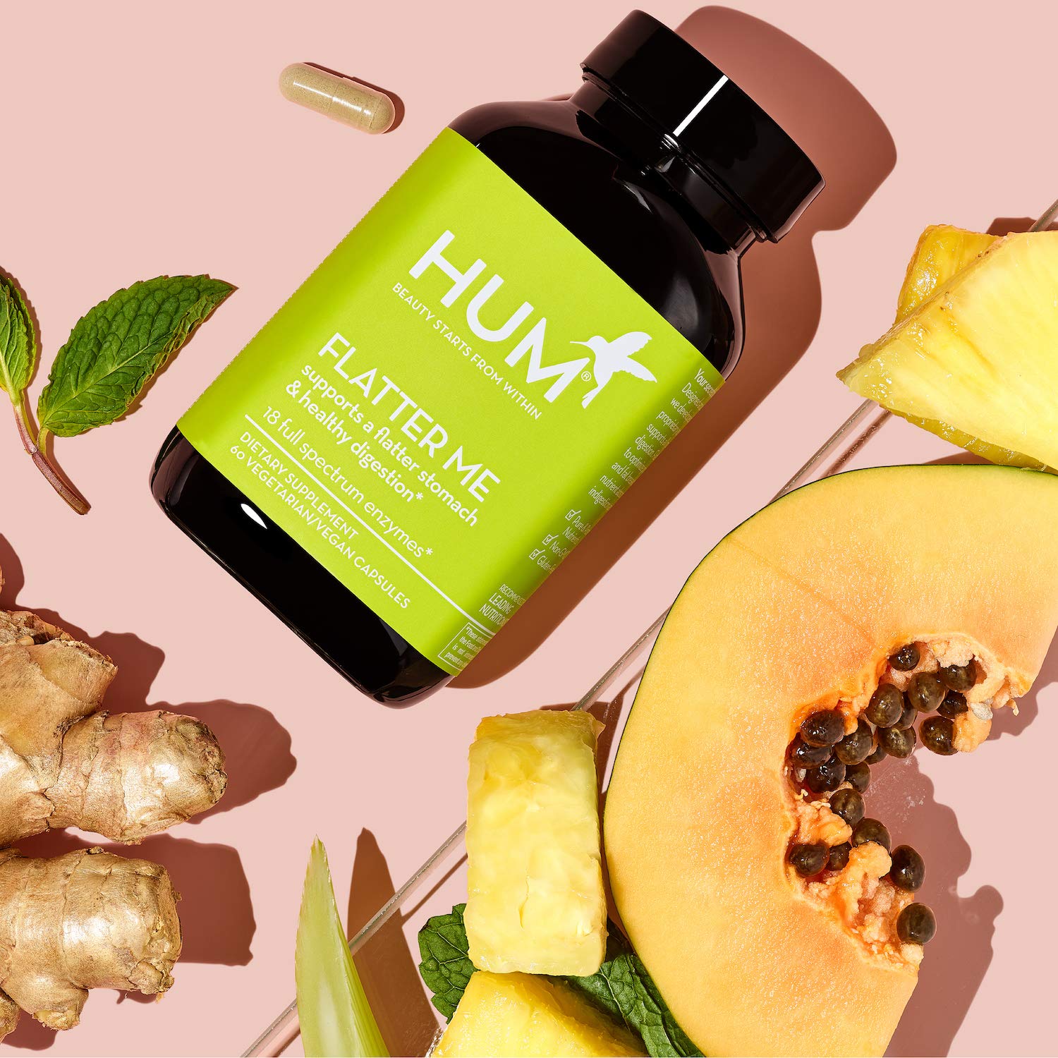 HUM Flatter Me Digestive Enzymes for Bloating Relief for Women
