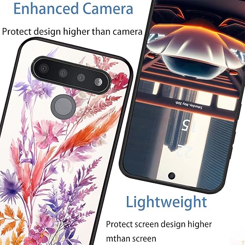 Miniatura 4 de Funda protectora duradera para LG Stylo 6 para LG Stylo 6 2020 de 6.8 pulgadas, diseño de flores 4
