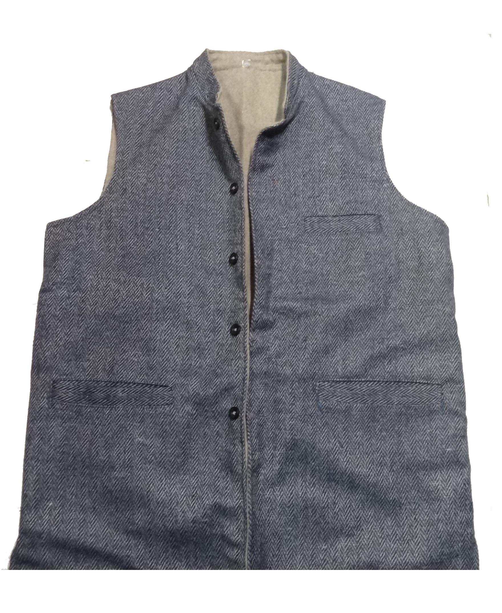 KULLU Jacket Nehru Jacket Reversal Both Side USABLE for Men ONE Side Grey Other Side KINGRY Black-image-10