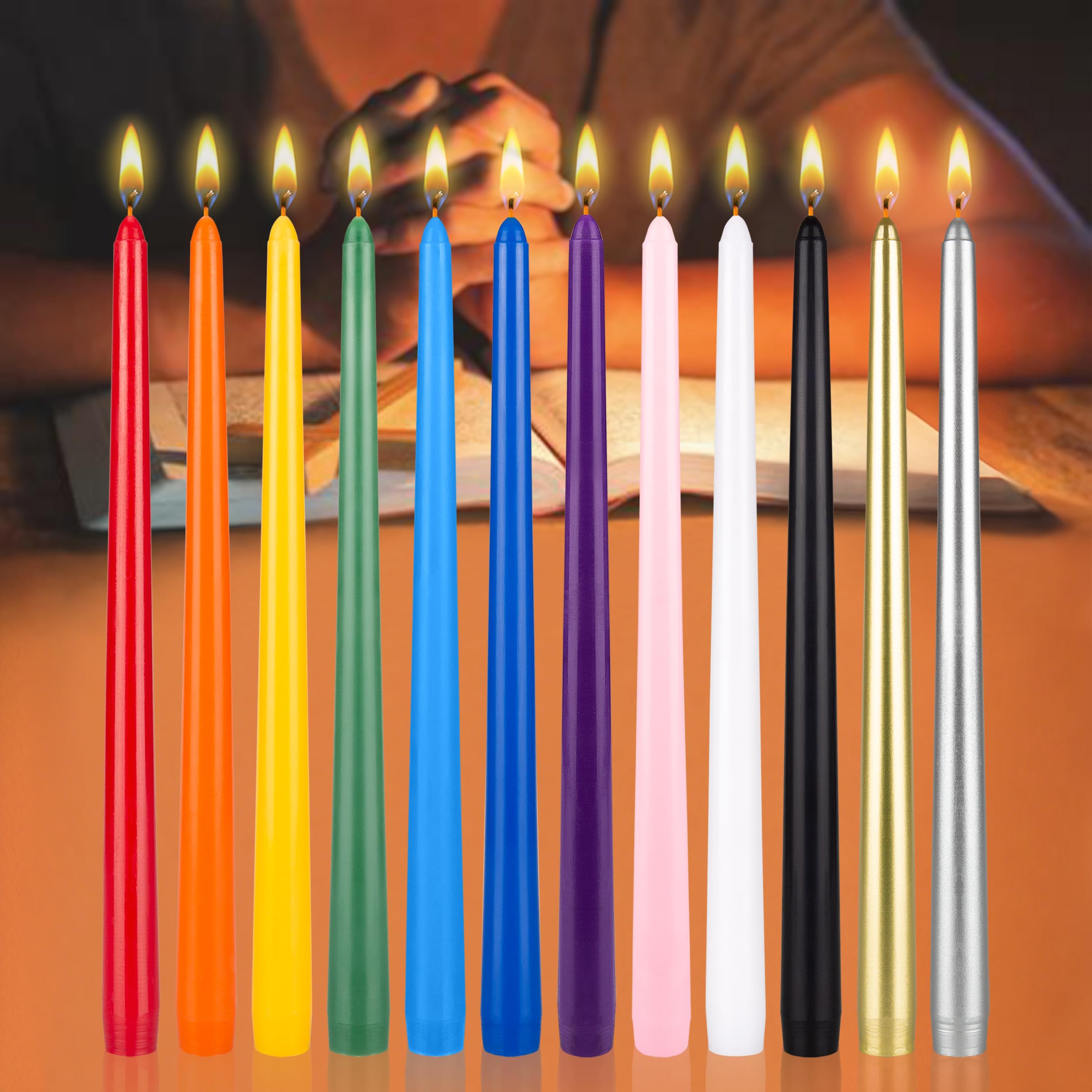 Wyspell - 36 Velas Cónicas De Colores Para Brujería