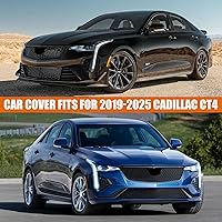 Vista 6 de Fundas impermeables para automóvil de repuesto para Cadillac CT4 2019-2025, cubierta para automóvil de 6 capas para todo clima con puerta