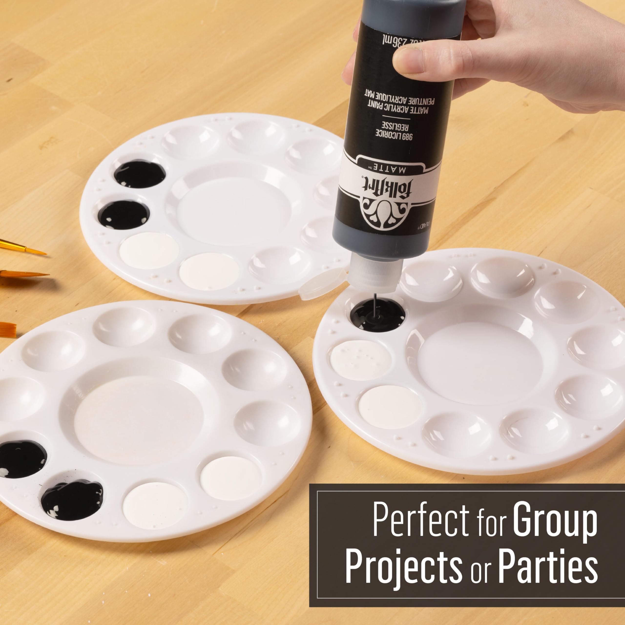 FolkArt Wicker White and Licorice Acrylic Craft, 8 fl oz Paint Set, 1 Count (Pack of 1) - Image 5