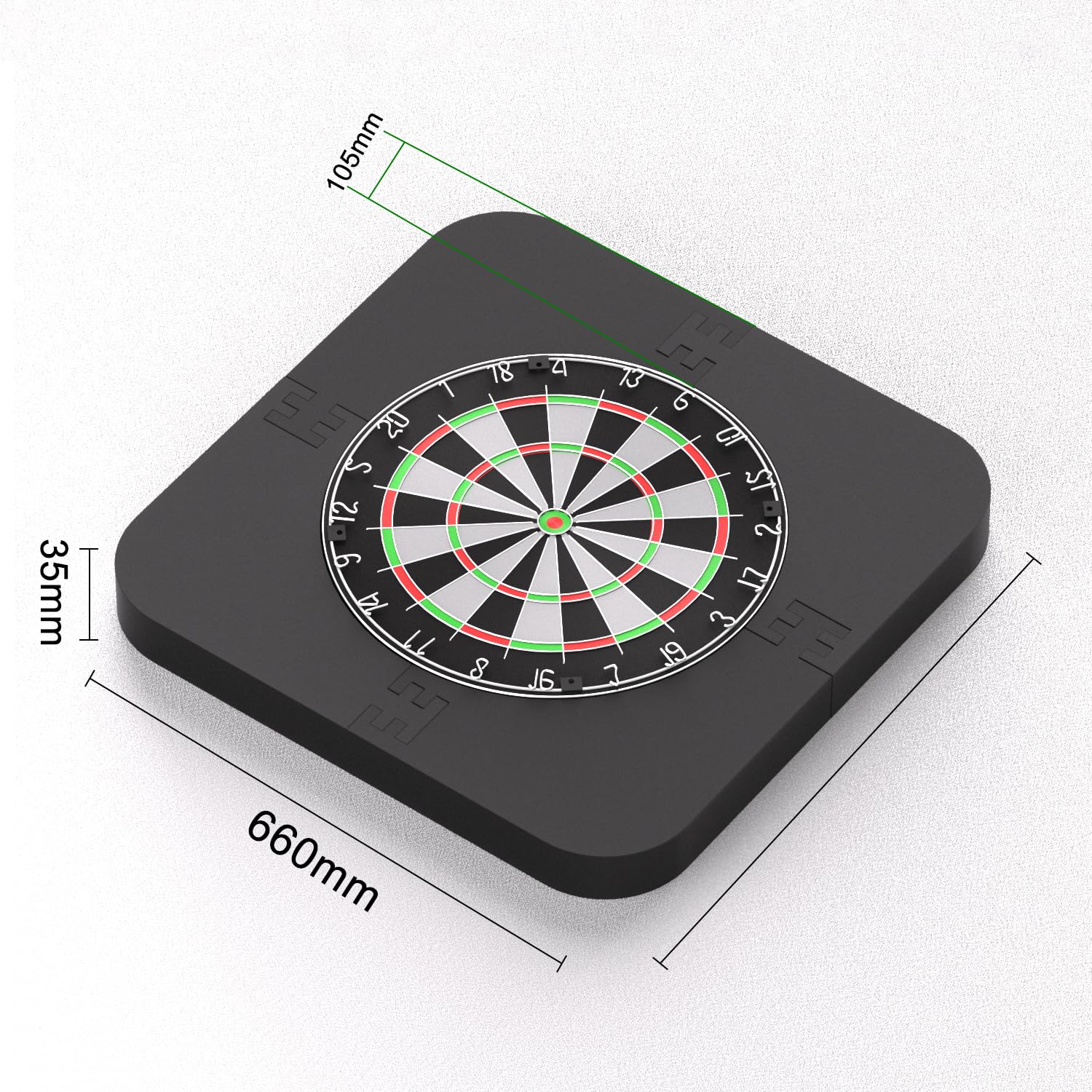 Dartscheibe Schutzring, strapazierfähiger Eva-Dartboard-Wandschutz für alle Dartboards in Standardgröße