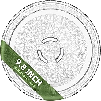Gemroom 9.8" Microwave Glass Turntable with Ring-Shaped Hole