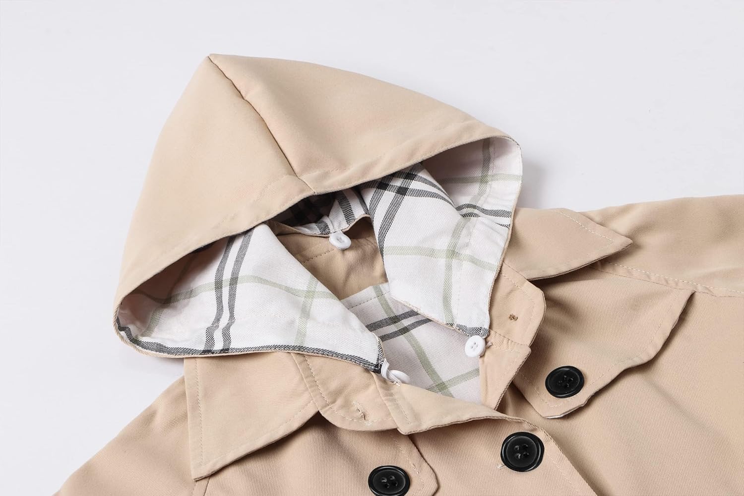 Betusline Girl's Single Breasted Trench Coat Dress Coat Outerwear, 2-14 Years - Image 6