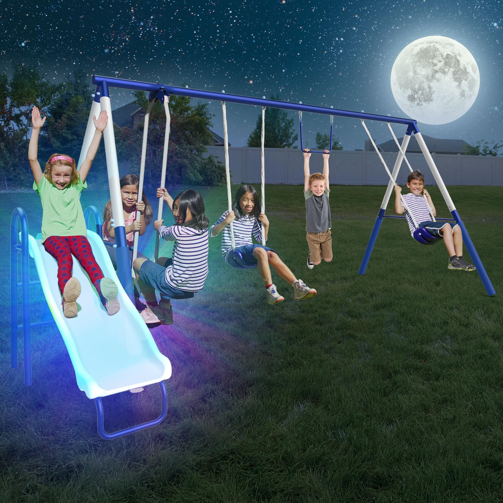 Amazon.com: Sportspower Arcadia Star Burst Swing Set: Outdoor