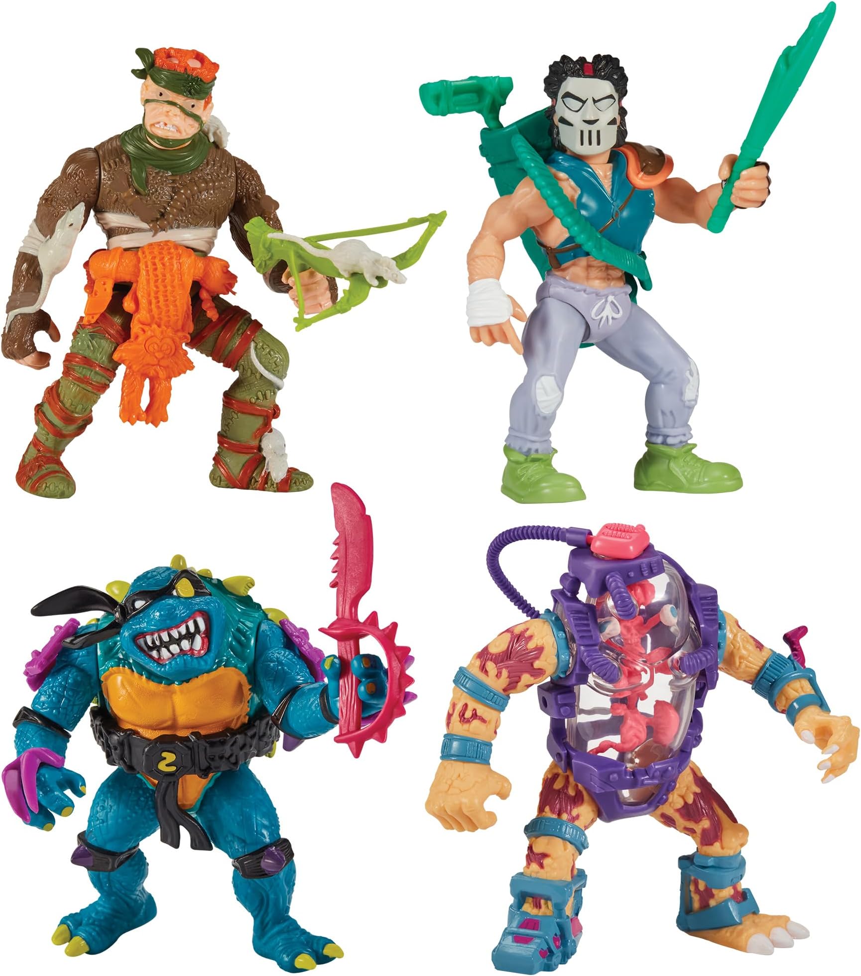 TEENAGE MUTANT NINJA Turtles Classic Mutant 4-Pack Bundle by Playmates Toys